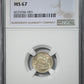 1857 Liberty Seated Half Dime H10C NGC MS67