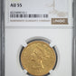 1841 Liberty Head Gold Eagle $10 NGC AU55