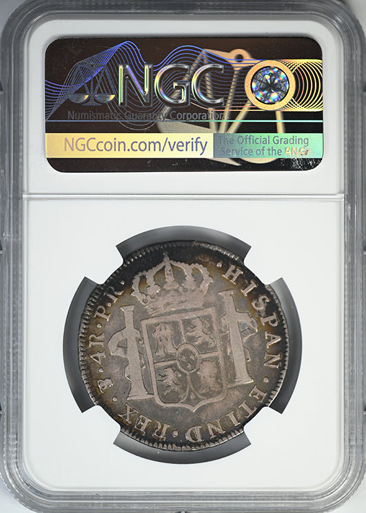 1777 PTS PR Bolivia 4R Reales NGC F12
