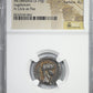 AD 14-37 Roman Empire Tiberius AR Denarius Lugdunum NGC Ancients VF - TONED!