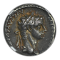 AD 14-37 Roman Empire Tiberius AR Denarius Lugdunum NGC Ancients VF - TONED!