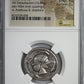 c.480-475 BC Sicily, Syracuse AR Tetradrachm Arethusa &amp; Dolphins NGC Ancients VF