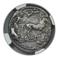c.480-475 BC Sicily, Syracuse AR Tetradrachm Arethusa & Dolphins NGC Ancients VF