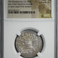 c.180/167-133 BC Mysia, Pergamum AR Cistophorus Two Snakes NGC Ancients Choice XF