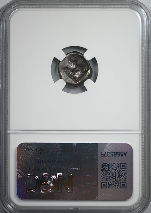 c.520-475 BC Ionia, Teos AR Hemidrachm Griffin NGC Ancients VF - TONED!