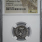 27 BC - AD 14 Augustus, Roman Empire AR Denarius Lugdunum NGC Ancients Choice VF
