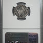 27 BC - AD 14 Augustus, Roman Empire AR Denarius Lugdunum NGC Ancients Choice VF