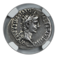 27 BC - AD 14 Augustus, Roman Empire AR Denarius Lugdunum NGC Ancients Choice VF