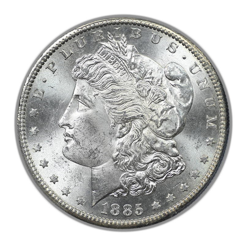 1885-S Morgan Dollar $1 PCGS MS63