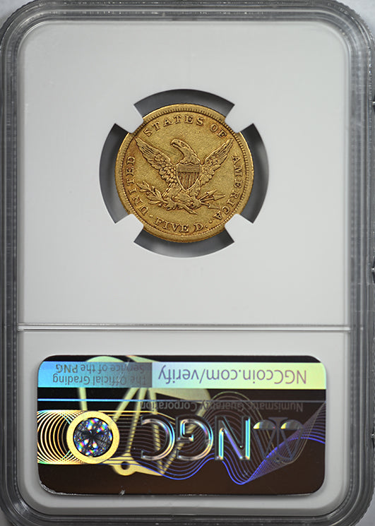 1840 Liberty Head Gold Half Eagle $5 NGC XF45