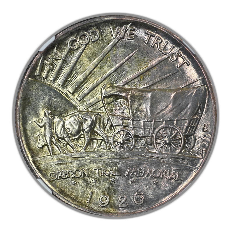 1926-S Oregon Trail Classic Commemorative Half Dollar 50C NGC MS67