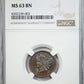 1904 Indian Head Cent 1C NGC MS63BN - TONED!