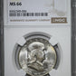 1952-S Franklin Half Dollar 50C NGC MS66