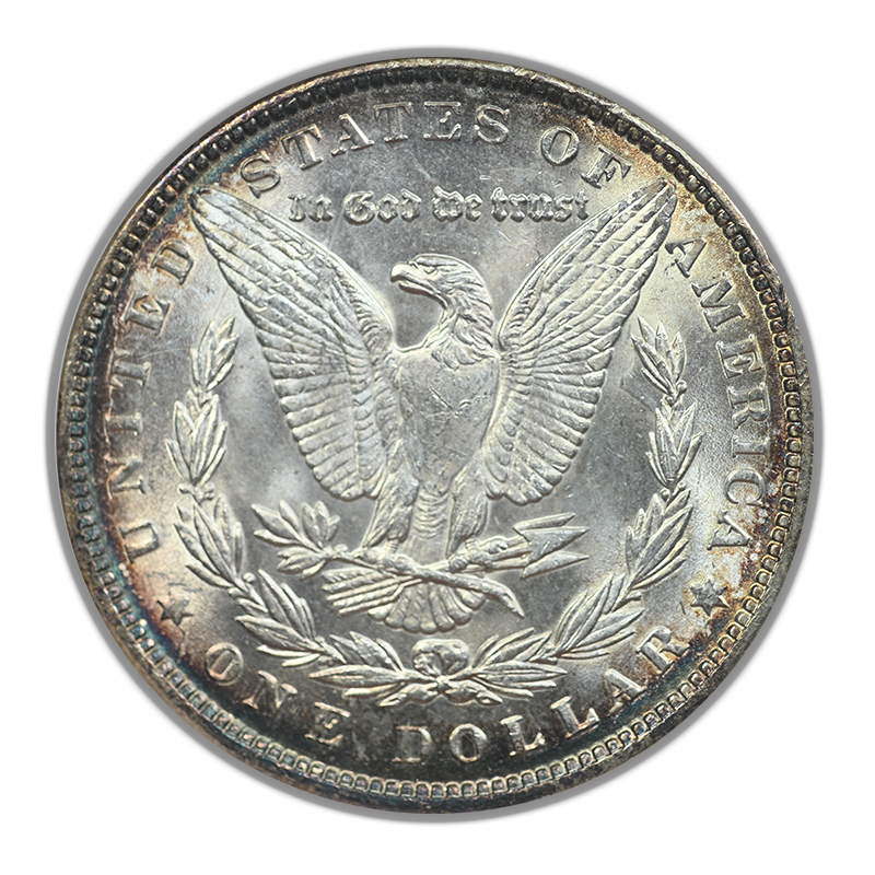 1890 Morgan Dollar $1 ANACS Soapbox MS63