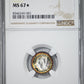1945-D USA Philippines 10C Centavos NGC MS67* Star - RAINBOW TONED!