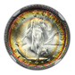 1945-D USA Philippines 10C Centavos NGC MS67* Star - RAINBOW TONED!