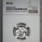 1929 Mercury Dime 10C NGC MS66