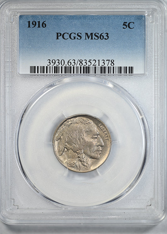 1916 Buffalo Nickel 5C PCGS MS63