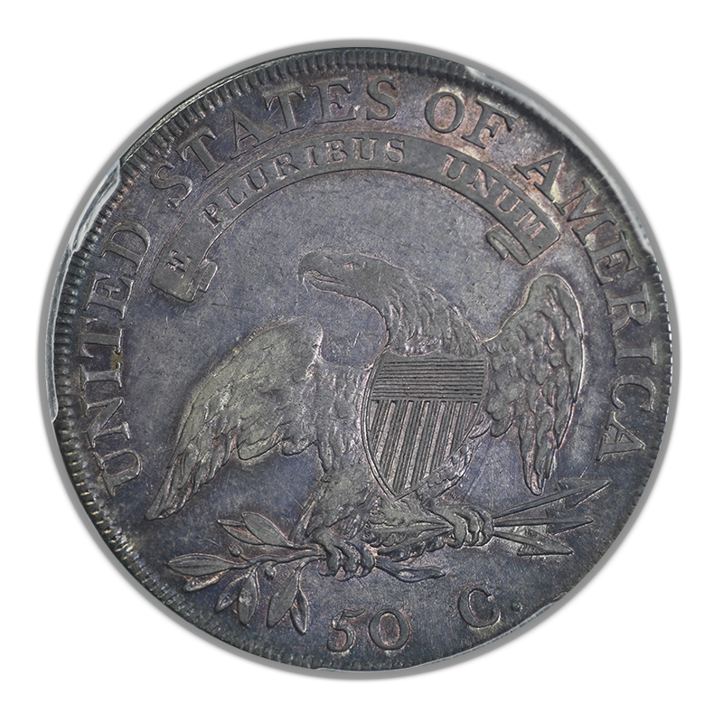 1807 Capped Bust Half Dollar 50C PCGS AU50 O-112 Large Stars 50/20