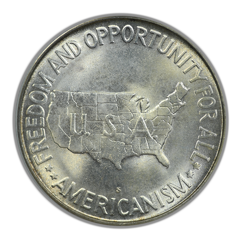 1954-S Washington Carver Classic Commemorative Half Dollar 50C PCGS MS64 CAC OGH - TAB TONED!