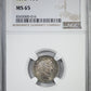 1892 Barber Dime 10C NGC MS65