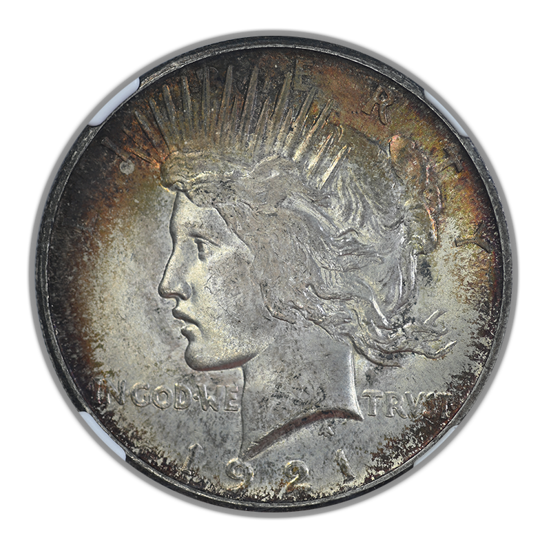 1921 Peace Dollar $1 NGC MS65