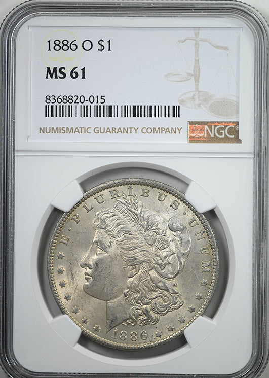1886-O Morgan Dollar $1 NGC MS61