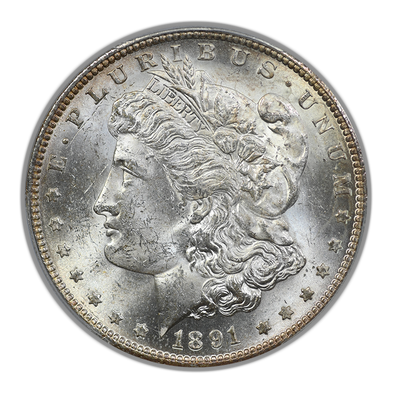 1891-S Morgan Dollar $1 PCGS MS63