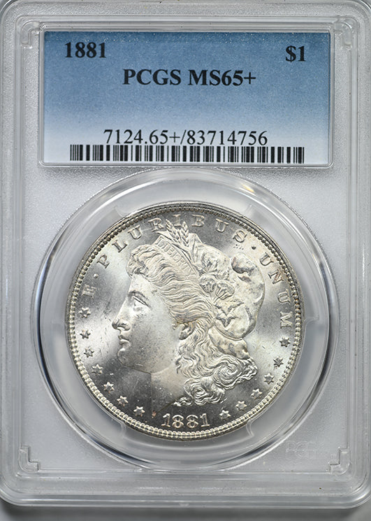 1881 Morgan Dollar $1 PCGS MS65+
