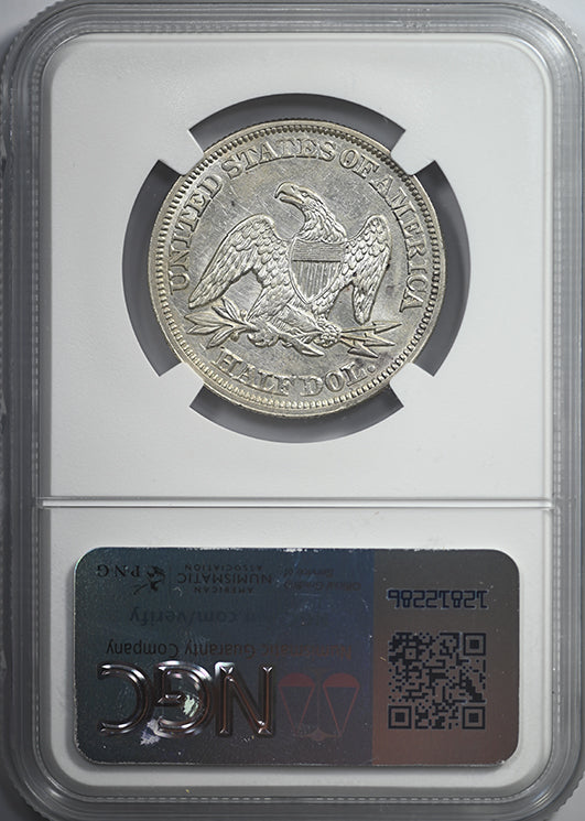 1857 Liberty Seated Half Dollar 50C NGC AU55