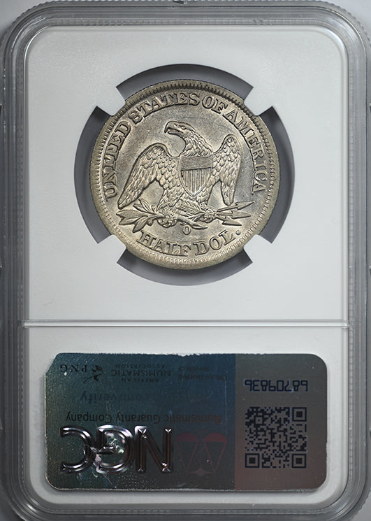 1859-O Liberty Seated Half Dollar 50C NGC AU53