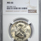 1953-S Franklin Half Dollar 50C NGC MS66