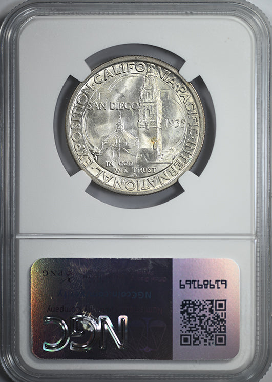 1935-S San Diego Classic Commemorative Half Dollar 50C NGC MS65