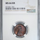 1909 Lincoln Wheat Cent 1C NGC MS66RB