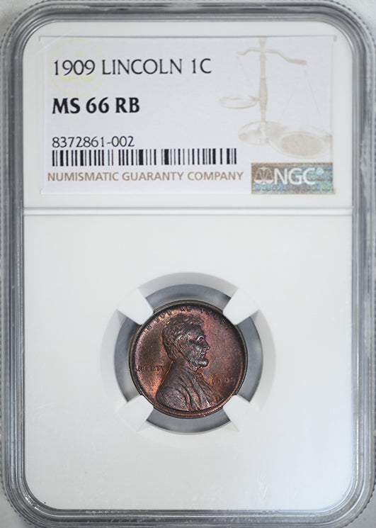 1909 Lincoln Wheat Cent 1C NGC MS66RB