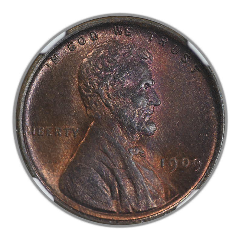 1909 Lincoln Wheat Cent 1C NGC MS66RB
