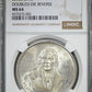 1977 Mo Mexico Silver 100 Pesos S100P Level Date NGC MS64 - Doubled Die Reverse DDR
