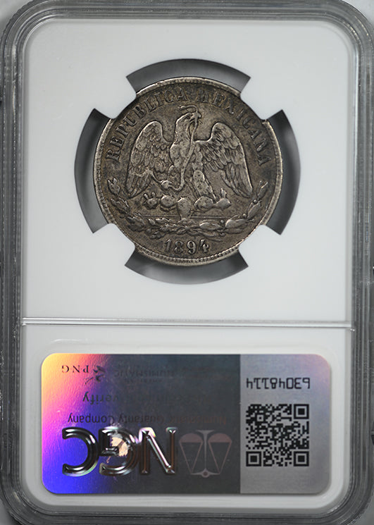 1894 HO G Mexico 50C Centavos NGC XF40