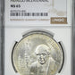 1953 Mo Mexico Silver 5 Pesos S5P Hidalgo Bicentennial NGC MS65