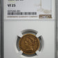 1884-CC Liberty Head Gold Half Eagle $5 NGC VF25