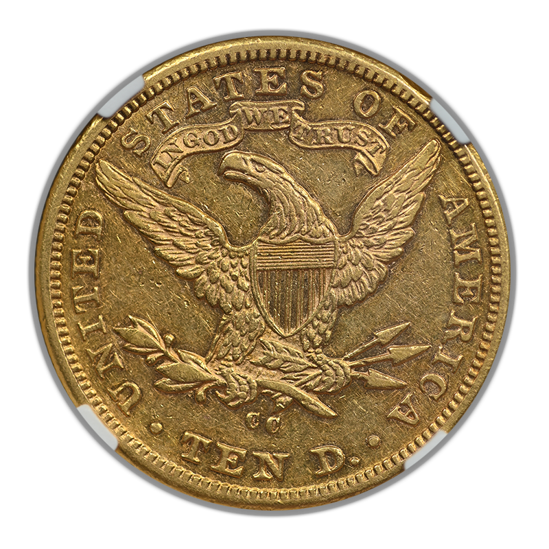 1881-CC Liberty Head Gold Eagle $10 NGC AU55