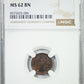1868 Great Britain 1/3F Farthing NGC MS62BN