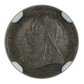 1901 Great Britain Silver 2P Pence Maundy NGC AU58