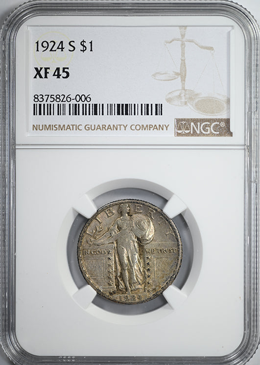 1924-S Standing Liberty Quarter 25C NGC XF45