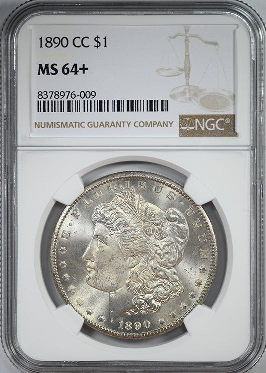 1890-CC Morgan Dollar $1 NGC MS64+