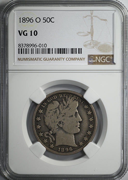 1896-O Barber Half Dollar 50C NGC VG10