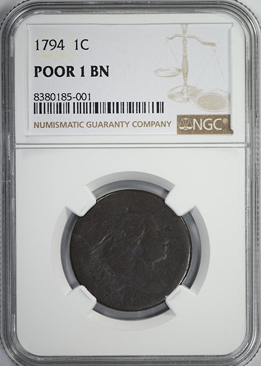 1794 Liberty Cap Large Cent 1C NGC POOR 1 BN - Lowball