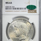 1925 Peace Dollar $1 NGC MS64 CAC