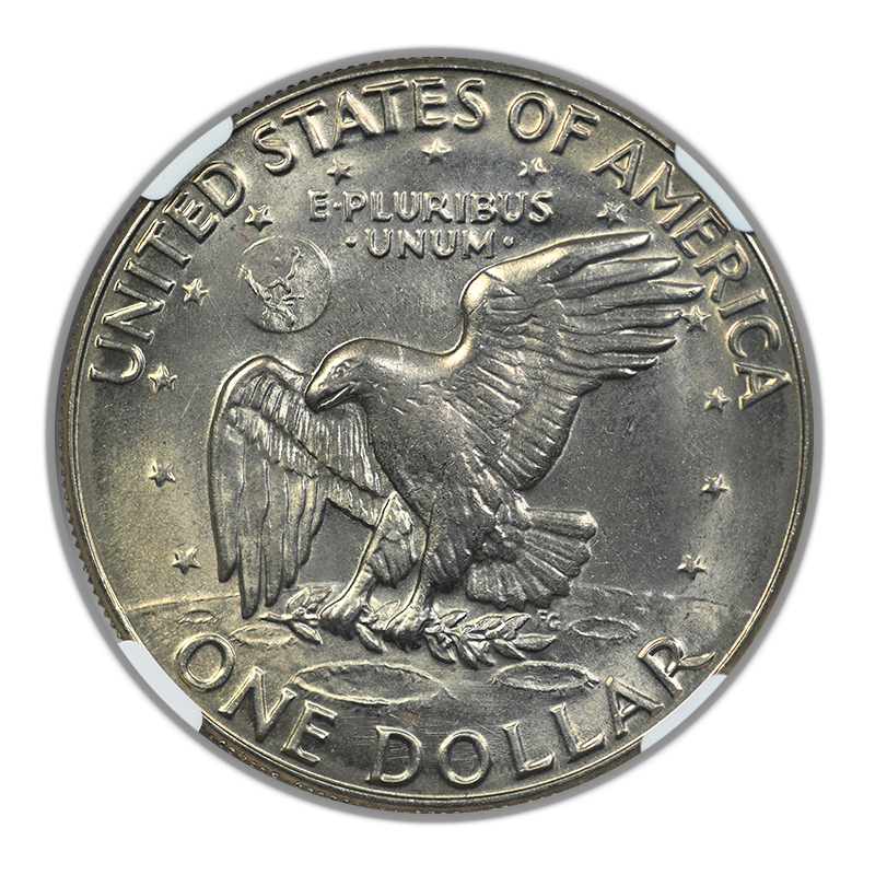 1974-D Clad Eisenhower Ike Dollar $1 NGC MS66 CAC