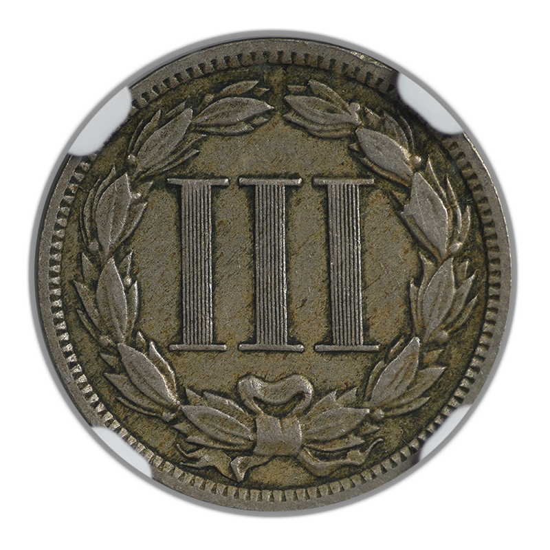 1888 Three Cent Nickel Piece 3CN NGC XF45